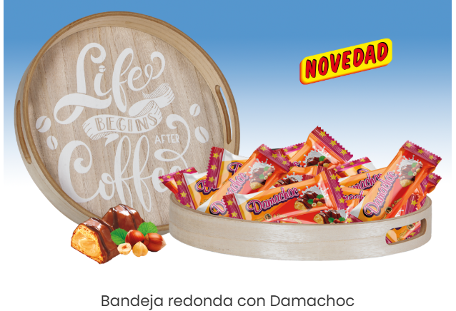 24- BANDEJA REDONDA CON DAMACHOC